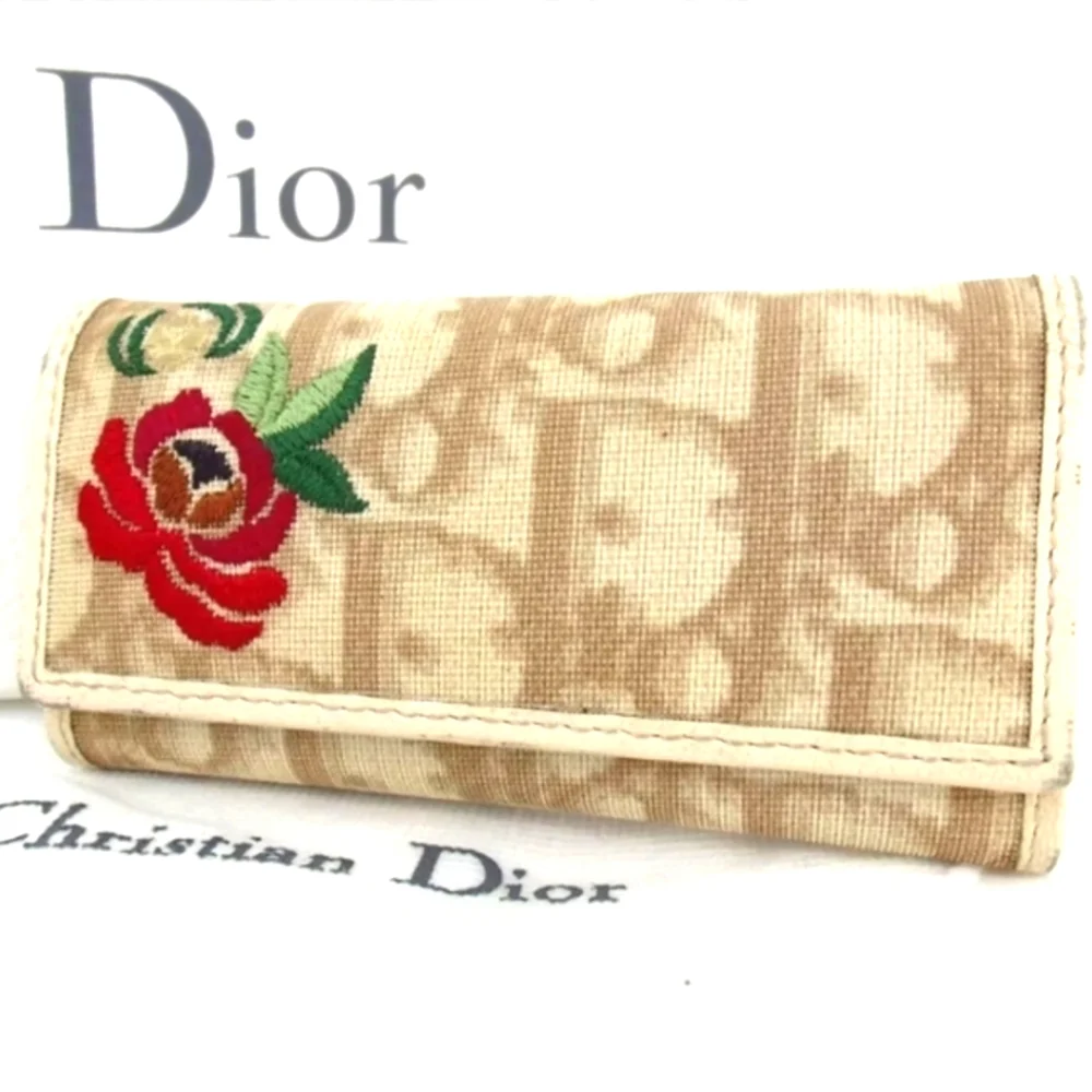 Christian Dior Trotter Embroidery  Key Holder PVC/Leather - Picture 5 of 12